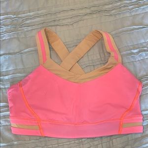 Neon Lulu Sports Bra!